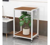 Fish Tank Stand - Solid Wood Double Layer Frame for Reptile Breeder Tank and Terrarium Rack for Home and Office