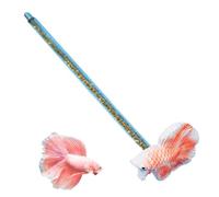 Fish Tank Stick Toys - Simulation Betta Stick | Fish Play Sticks | Simulation Betta Training Wand Toy | Betta Training Wand | Resin Fish Design Fish Tank Decor For Novice And Experienced Fish Owners