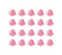 Fish Tank Stones 50/100pcs Crystal Gem 18x25mm Stone Crushed Ice Rocks Aquarium Colorful Stone Fish Tank Vase Landscaping Decoration(Pink,100pcs)