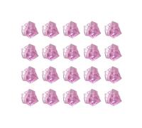 Fish Tank Stones 50/100pcs Crystal Gem 18x25mm Stone Crushed Ice Rocks Aquarium Colorful Stone Fish Tank Vase Landscaping Decoration(Light purple,100pcs)
