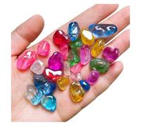 Fish Tank Stones 50G/100G Crystal Clear Quartz Electroplated Glitter Gravel Stone Gemstone Mineral Specimen Home Decor(1bag(50g))