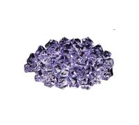 Fish Tank Stones 50pcs Confetti Wedding Ornament Cobblestones Aquarium Landscape Colorful Artificial Stones Crystal Ice Cubes Vase Filler Pebbles(Purple)
