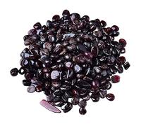 Fish Tank Stones, Garnet Crystal Gravel Raw Stones 5-12mm Fish Tank Flower Pot Landscaping Decorative Stone(7-9mm1000g)