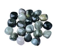 Fish Tank Stones, Healing Crystals Green Hair Rolling Stone Mineral Specimen Crystal Gravel 2-3cm 500g-1000g Pack(2-3cm1000g)