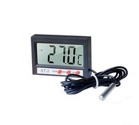 Fish tank thermometer, 1 pc electronic aquarium thermometer with probe digital water temperature monitor stainless steel waterproof sensor for fish tank and refrigerator use