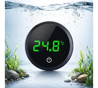 Fish Tank Thermometer Digital, Aquarium Thermometer, ±1°C/±2°F | For axolotl, turtle and tropical fish tanks, with an easy to read display for routine water temperature checks