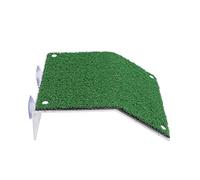 Fish Tank Tortoise Terrace, Turtle Climbing Platform with Artificial Grass, Non - Slip Amphibious Basking Ramp for Small Turtles Frogs Newts with 2 Suction Cups (Large 24 Inch)