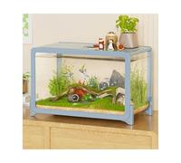 fish tank Transparent Fish Tank Complete Tropical Aquarium Kit For Home Office Desktop Fish And Turtle Breeding 31 * 21 * 20cm fish aquarium