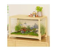 fish tank Transparent Fish Tank Complete Tropical Aquarium Kit For Home Office Desktop Fish And Turtle Breeding 31 * 21 * 20cm fish aquarium