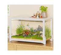 fish tank Transparent Fish Tank Complete Tropical Aquarium Kit For Home Office Desktop Fish And Turtle Breeding 31 * 21 * 20cm fish aquarium