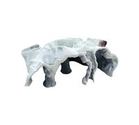 Fish Tank, Tunnel Cave, Aquarium Decor, Breeding Out, Natural Look, Smooth Base and Large Openings, for Fishes Frogs Shrimp and Small Reptiles Betta, 9.84 x 5.12 x 3.54 Inches