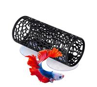Fish Tank Tunnel | Suction Small Safe Tube Shelter | Betta Habitat Resting Shelter Ornament | for Dorm Apartment Office Aquatic Pets Cichlids Crayfish