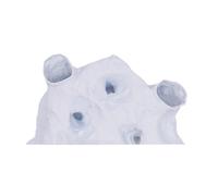 Fish Tank Underground Cave For Fish Shrimp Reptile Shelter Hiding Houses, Landscaping Ornaments 3D Printing Aqaurium Decorations(White,L)