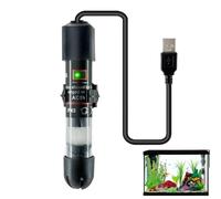 Fish Tank Water Heater - 10W Waterproof USB Submersible Aquarium Heater | 5" Mini Desktop Aquarium Heater for Betta, Turtle, Hermit, Shrimp and Fish Tank