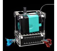 Fish Tank Water Pump Filter Netting Box Pump Barrier Bags Box Acrylic Protective Cover,Prevent Fish From Being Sucked Into the Water Pump Aquarium Accessory for Biological Filters Aquarium (Size 4)