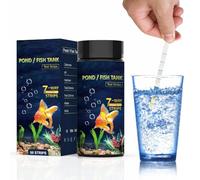 Fish Tank Water Testing Kit | Quick and Accurate Pool Test Strips,Fish Tank Pond Test Strips Testing Ph, Alkalinity, Chlorine, Carbonate, Hardness