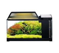Fish Tanks Kit - Starter Set 'Aquarium Lighted LED, Tank Filter' Compact Water | Desktop Fish Habitat for Home, Clear Vision of the Ser