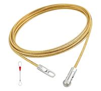 Fish Tape 33FT 4.0mm Wire Puller Running Electrical Wire Snake for Running Wire Through Wall Cable Pulley Head Spring Wire Fishing Tools Wire Feeder for DIY Home Wiring Conduit,Walls and Tight Spaces