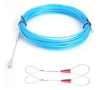 Fish Tape,Electric Wire Cable Puller Through Wall Wire Threader Cable Fastener Cable Pulling Tool,4mm Steel Wire (5M)