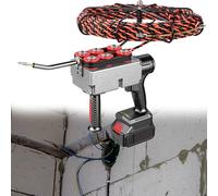Fish Tape Electrical Wire Puller, Cable Threading Tool for Easy Electrical Wire Installation, Includes 2 Batteries, Ideal for Home Decor Projects