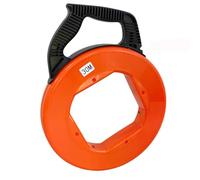 Fish Tape Wire Puller 30 Meters,4mm Diameter Fiberglass Fish Tape with Double Loop Tip,Cable Pulling aid Electrician Tools for Wall