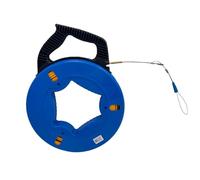 Fish Tape Wire Puller 4mm 60m | Fibreglass Conduit Snake for Electrical Wiring | Dual-Range Cable Pulling Tool with Storage Case | Attic, LAN & Pipe Applications【60M】