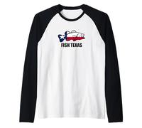 Fish Texas Flag Raglan Baseball Tee