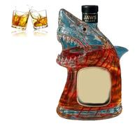 Fish Theme Empty Wine Bottles, 300ml Whiskey Decanter with Modern and Minimalist Style, Glass Whiskey Decanter Animal Statue Funny Bottle for Bar Decor Sculpture