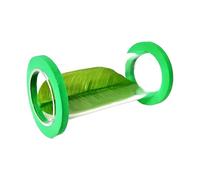 Fish Toys - Portable Soft Edge Hammock Bed | Cave Quiet Tube | Betta Tunnel | Shrimp Cave with Leaves | Floating Acrylic Tunnel | Fish Tank Accessory for Minfish Exercise Concentrate