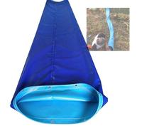 Fish Transfer Slide Chute for Pond Warehouse Loading Unloading, Durable Tarpaulin Belt Conveyor for Handling Moving Fish Efficiently