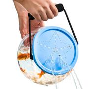 Fish Transport Container,Transparent Bait Buckets For Fishing - Leak-Proof Storage Box For Tournament Catch Weighing Live Bait Preservation