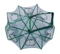 Fish Trap - Foldable Crab Cage - Escape Proof Trap Net Cage for Camping with Shrimp On The Lake | Freshwater Bait Catcher for Beach Pond P