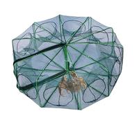 Fish Trap, Folding Crab Cage, Escape-Proof Net, Frame, Fine Mesh, Easy Setup, Lightweight Carry, Reusable Design, High Catch Rate, Perfect for Lake, Beach, Pond, Freshwater, Camping