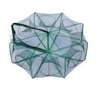 Fish Trap Minnow Trap Foldable Fishing Net with Multi-entry Design and Central Bait Pocket for Crabs Shrimp Crawfish - Portable Collapsible Fish Traps for Rivers Lakes Ponds (B)