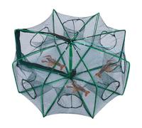Fish Trap Portable Foldable Escape Proof | Casting net cage for catching in fresh water, from the kayak, at the pond and lake, for crabs and shrimps, when camping