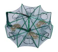 Fish Trap, Portable, Foldable, Escape Proof, Net, Rustproof, Lightweight | Lobster net cage for catching in fresh water, from the kayak, at the pond and lake, for crabs and shrimps, when camping