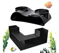 Fish Tunnel for Aquarium - 360 Viewing Double-Entrance,Fish Tank Cave Aquarium Decor - for Betta Shrimp Corydora Kuhli Loach Freshwater Saltwater Underground