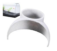 Fish Tunnel for Aquariums - Decorative Hiding Cave for Bottom Dwellers and Shrimp, Unique Tank Ornament | Corner Fish Cave for Betta Pleco Shrimp Breeding, Aquarium Decor for Sand Bed Fish Tank Setup