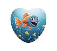 Fish Under The Sea Car Air Freshener Hanging, Long Lasting Scented Car Aromatherapy Tablets, Love form Fragrance Scented Cards for Vehicles, Bedroom, Wardrobe Black-style