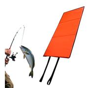 Fish Unhook Mat | with Elastic Strap Foldable and Portable | Fish Protection Mat - for Freshwater Shore Lake River Saltwater Beginner Fisherman Bass Trout