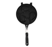 Fish Waffle Maker Pan, Taiyaki Pan, 3 - Fish Double - Sided Aluminium Fish Shaped Cake Maker with Uniform Heating for Home & Snack Bars