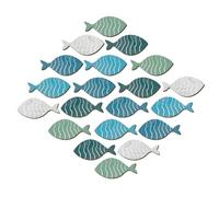 Fish Wall Art - Coastal Elegance Wooden Fish | Elegant Oceanic Touch Fish Wall Decals | Wood Fish Wall Hanging Decor for Bedrooms, Kitchens and Bathrooms | Wooden Fish Wall Art Hanging