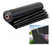 Fish Waterproof Film for Outdoor Ponds, Black Anti-Seepage Membrane for Small Ponds, Streams Fountains 0.12Mm 3X6M 4X8M 5X5M 6X8M 7X10M 8X12M, Litobnx, a, 3 * 20m