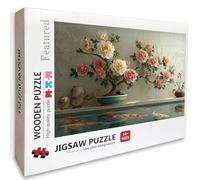Fish Wooden Jigsaw Puzzles 122x81cm, Flower Jigsaw Puzzles 3000 Piece for Adults with Box, Educational Challenging Game, Gifts for Teens, Back Lettering Easy to Distinguish, Home Decoration, Q-2780