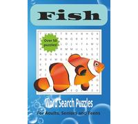 Fish Word Search Puzzle Book: Word Searches with Easy to Read Print about Different Fish, Shark, Other Marine Life Species and More | 6x9 inches, 110 ... … Gift for Vacations, Holidays and Free Times