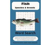 Fish Word Search Puzzle Book: Word searches with easy to read print about fish species and breeds| 6x9 inches, 120 pages| 50+ Puzzles…Gifts for ... activity for downtimes and wait-times!