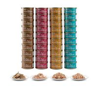Fish4Cats Premium Wet Cat Food Variety Selection Pack | Sardine & Mackerel, Tuna & Salmon, Tuna & Cheese, Crab (40 tins x 70g)
