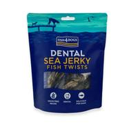 Fish4Dogs Dental Sea Jerky Twists, Fish, 100 g