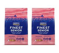 Fish4Dogs Finest Salmon and Sweet Potato Senior Dog Food | Natural, Hypoallergenic Dog Food | Great for Healthy Skin and Coat | Rich in Omega 3, 6 and 9 (Small Kibble - 2 x 1.5kg)