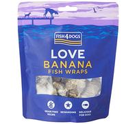 Fish4Dogs Love Banana Fish Wraps, Variety, 0.1 kg